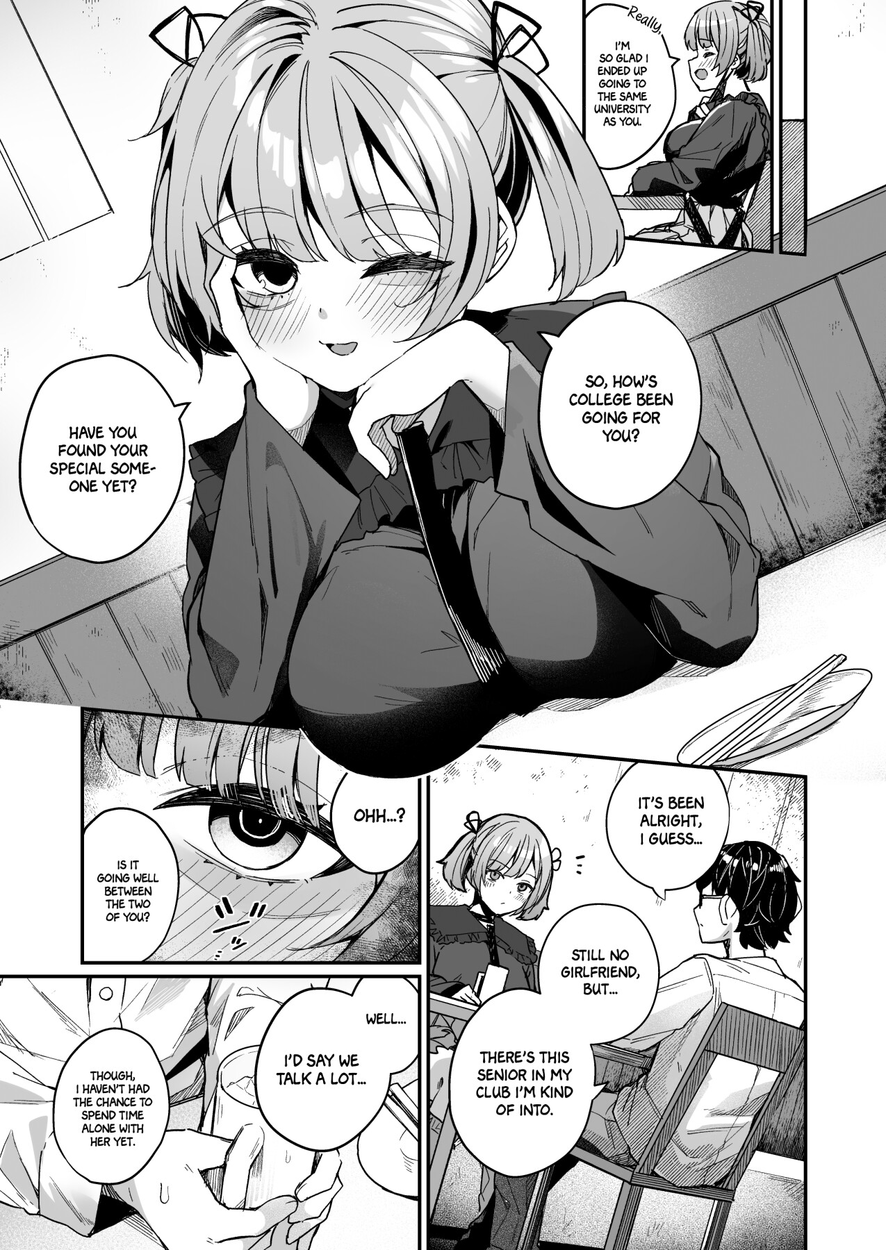 Hentai Manga Comic-Love advice is almost always about sex, right!? ~A story about crossing the line and having sex with a bad friend and junior~-Read-6